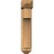 Ekena Millwork Westlake Arts and Crafts Rough Sawn Bracket w/ Offset Brace, Western Red Cedar, 6"W x 18"D x 30"H BKT0604X18X30WTL03RWR - alternate 2